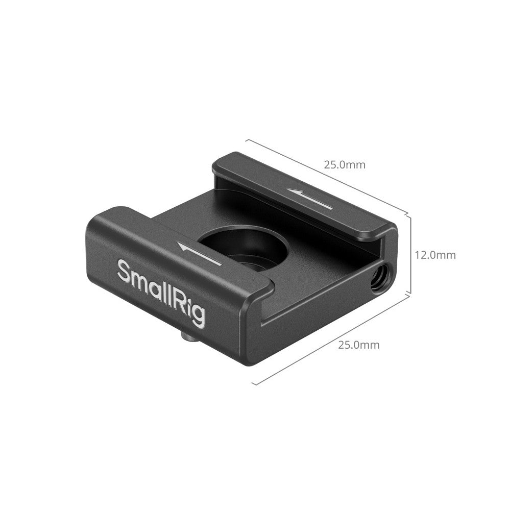 SmallRig 5033 Anti-Twist Cold Shoe Mount Support 4pcs 1/4"-20 for Camera Cage Light Microphone Monitor