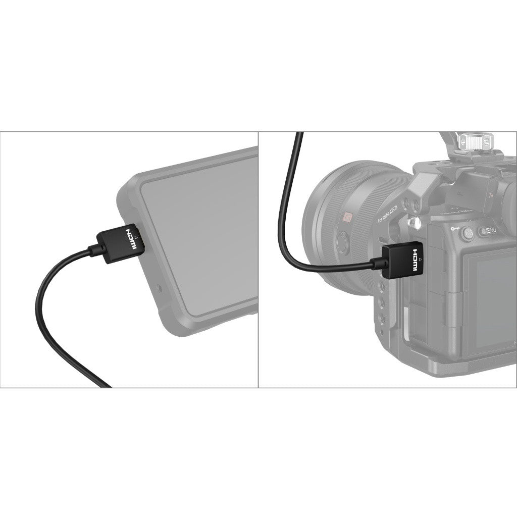 SmallRig 2956B Ultra-Slim 4K HDMI Data Cable A to A 35cm HDMI 2.0 4K 60Hz for Camera Monitor