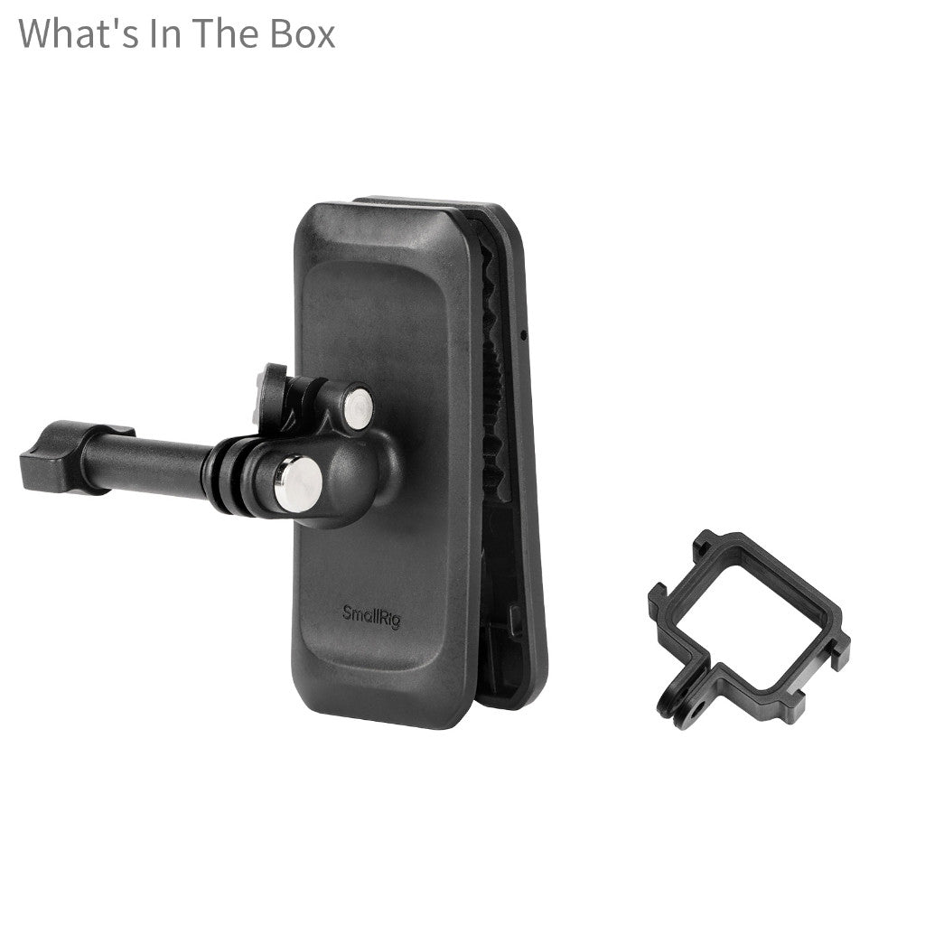 SmallRig 6052 Backpack Strap Clip Mount for DJI Osmo Pocket 4 / 3 Hands-Free POV