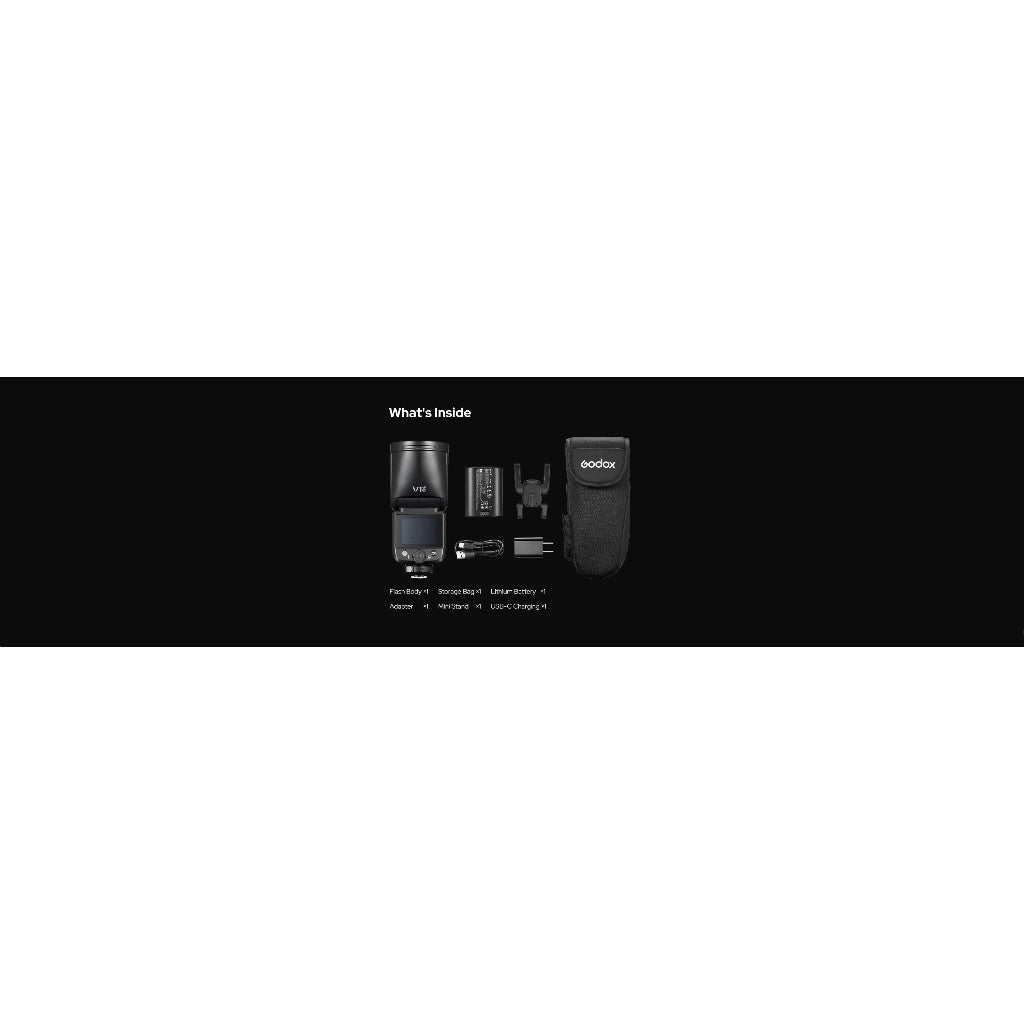 Godox V1 Mid — TTL Round Head Speedlite | HSS 1/8000s, 650 Flashes, Fast Recycle