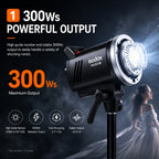 Godox MS300V — Studio Strobe | 300Ws, LED Modelling Lamp, Bowens Mount