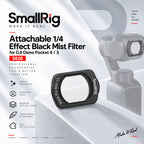 SmallRig 5828 Attachable 1/4 Black Mist Filter for DJI Osmo Pocket 4 / Pocket 3