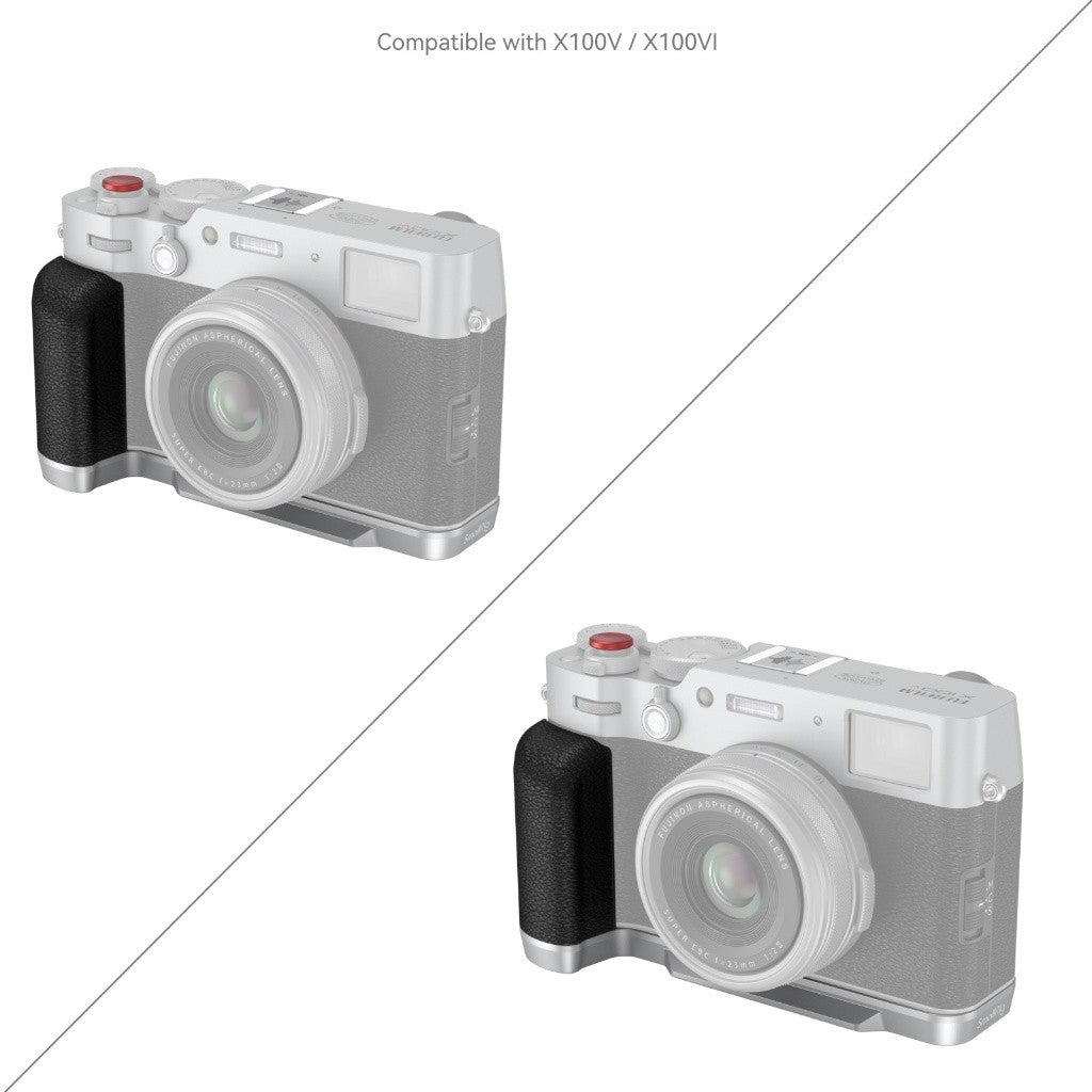 SmallRig 4555B L-Shape Mount Plate with Handle for FUJIFILM X100VI /X100V Silver