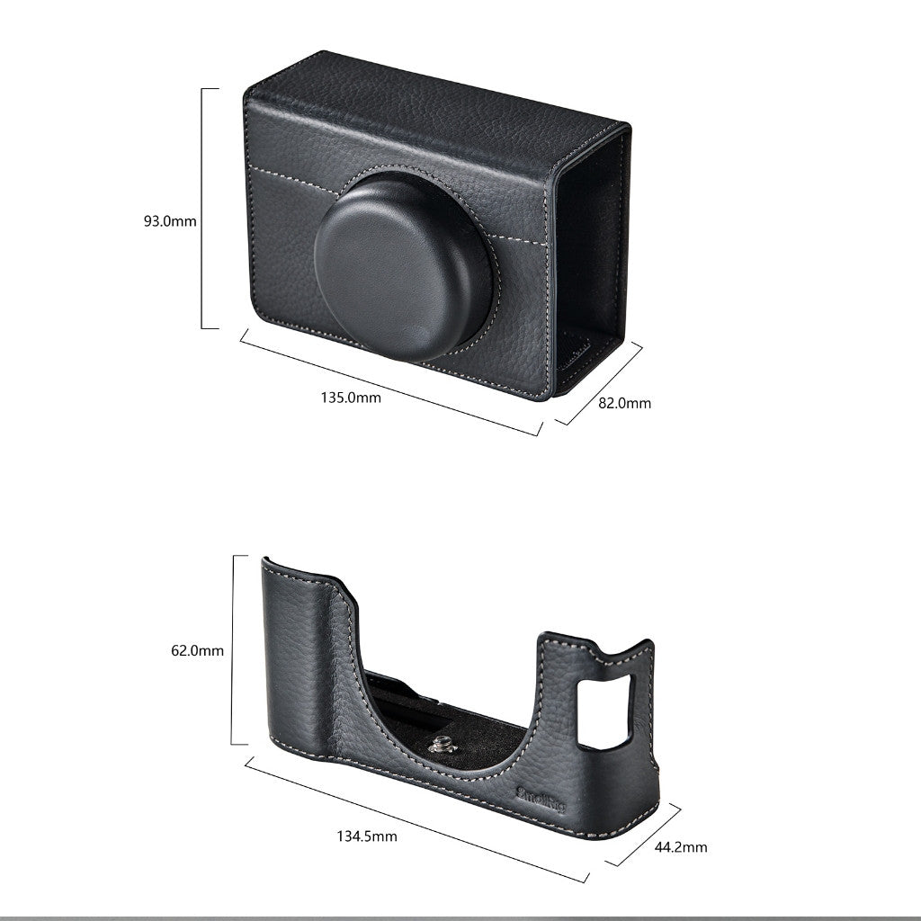 SmallRig 5622 Camera Leather Case Kit for FUJIFILM X100VI Black Half Case with Flip Cover Shoulder Strap