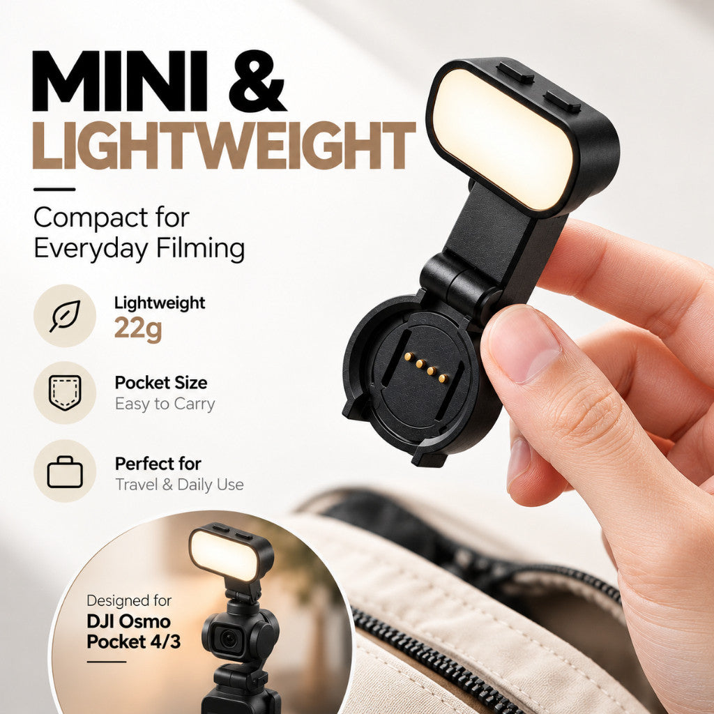 Pocket 4 Gimbal Magnetic LED Fill Light for DJI Osmo Pocket 4 Only