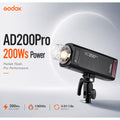 Godox AD200Pro II — Pocket Flash | 200Ws, Bi-Color Modelling, TTL, HSS