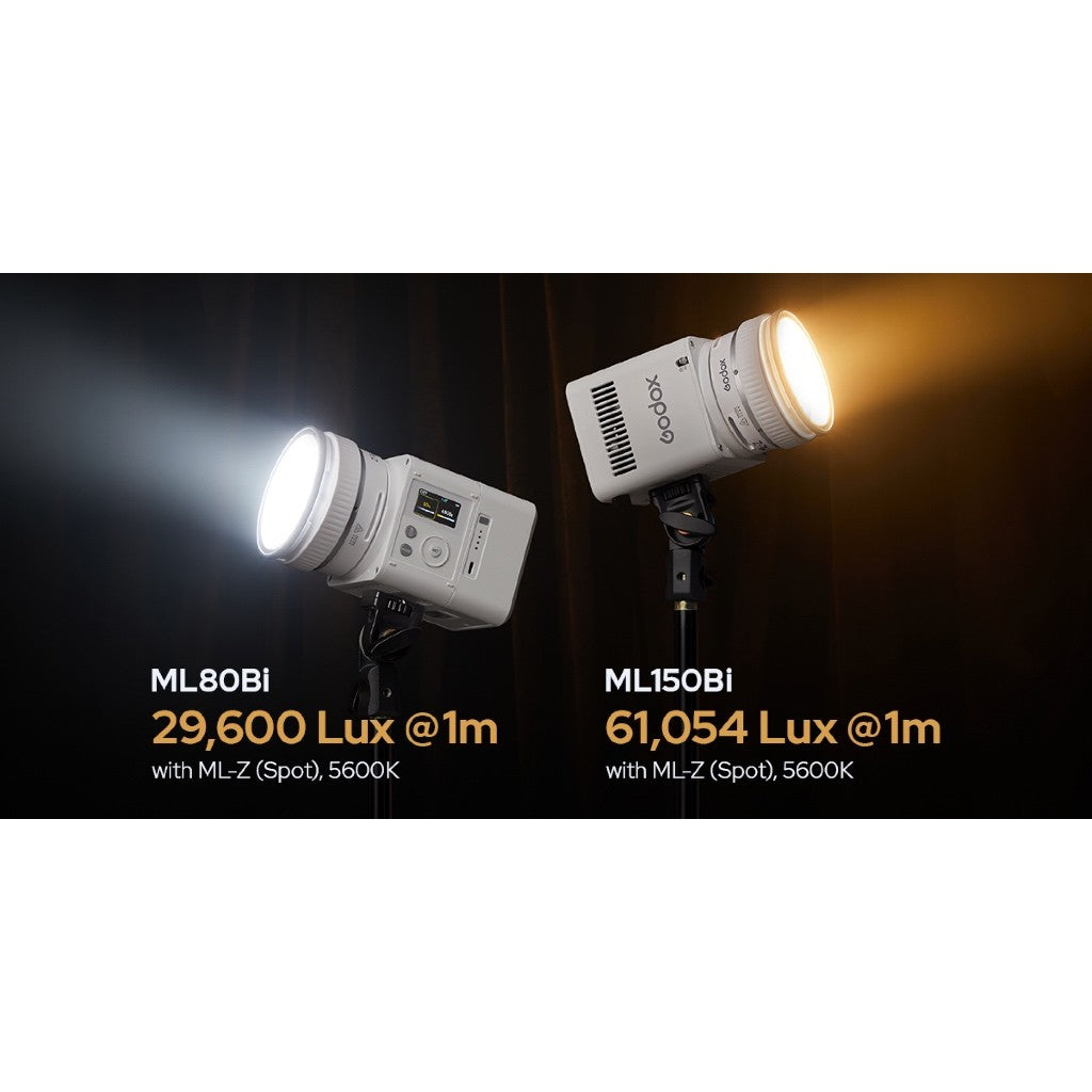 Godox ML80Bi — Portable Bi-Color LED Video Light | 80W, 2800–6500K, CRI96+