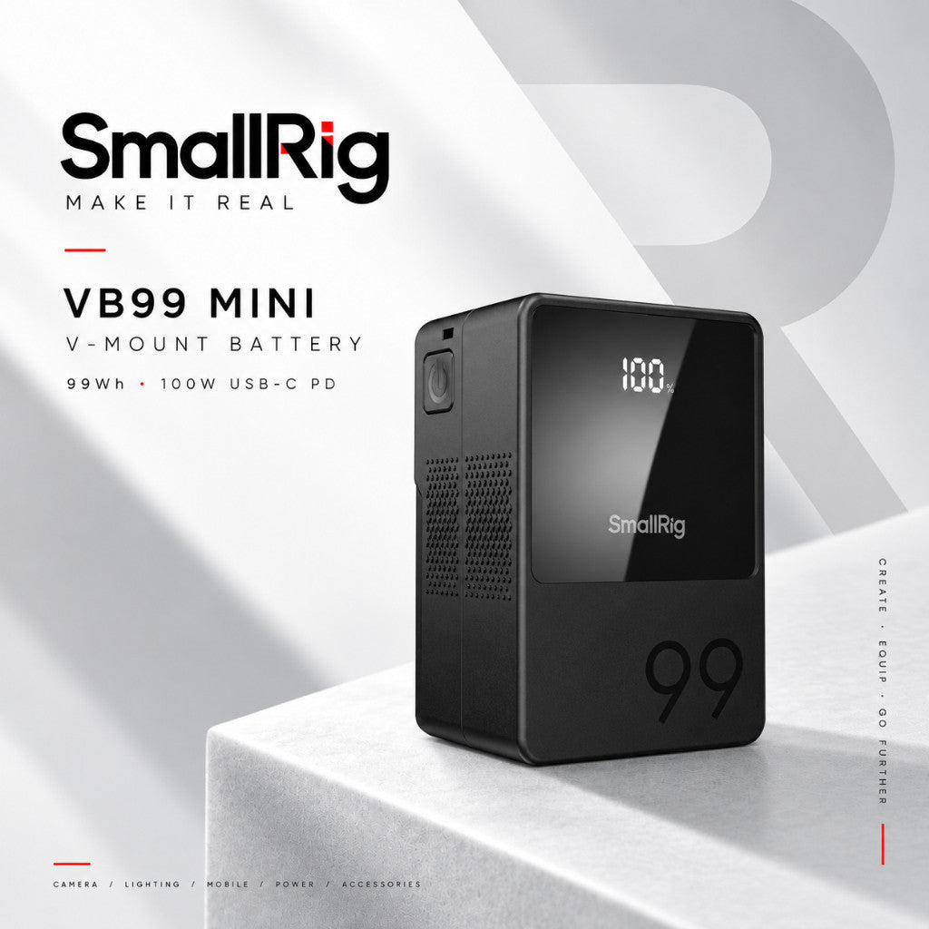SmallRig VB99 Mini V Mount Battery 99Wh 100W USB-C PD – 3580B