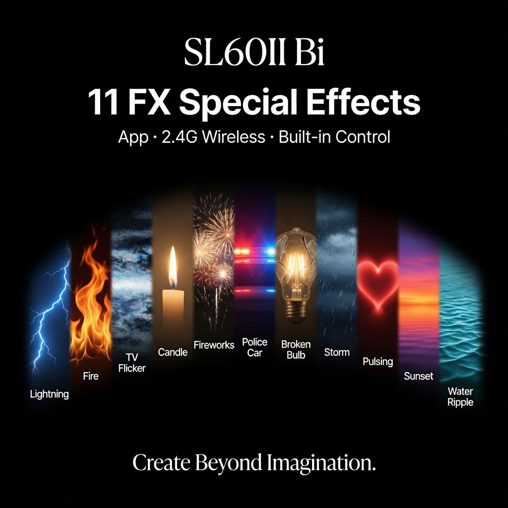Godox SL60II Bi — Studio LED Video Light | 60W, Bi-Color 2800–6500K, Bowens Mount