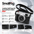 SmallRig 4700 Leather Half Case Kit for FUJIFILM X100VI Black with PU Shoulder Strap