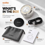 Godox A2 Smartphone Xenon Flash TTL HSS 1/8000s Magnetic Flash with Bi-Color LED Light