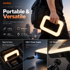 Godox Litemons SR20R Portable RGB LED Ring Light for Photography, Video Recording & Live Streaming