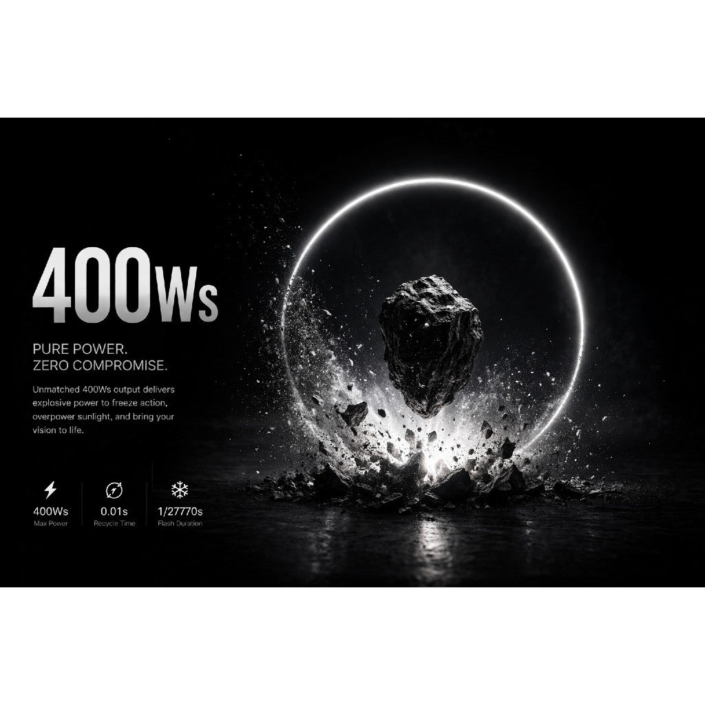 Godox AD400Pro II - 400Ws, TTL, HSS 1/8000s, Bowens Mount