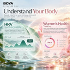 BOYA BOYACARE RING Smart Health Ring Heart Rate SpO2 HRV Sleep Tracking 5ATM Water Resistant