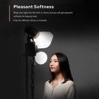 Godox ML-CD15 Diffuser Dome Kit with 3 Adapters for Photography Light Flash Studio Photography Portrait Live Stream
