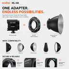 Godox ML-GB Godox Mount to Bowens Mount Adapter for AD300Pro ML30 ML60 ML60IIBi & ML100Bi