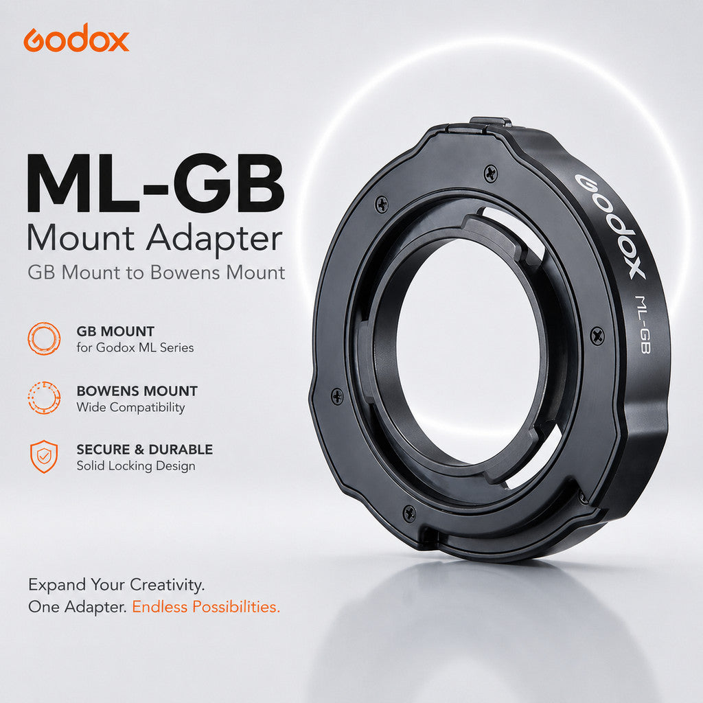 Godox ML-GB Godox Mount to Bowens Mount Adapter for AD300Pro ML30 ML60 ML60IIBi & ML100Bi